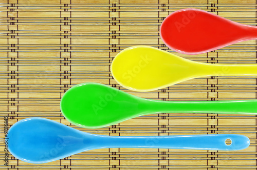 Photo: Colored ceramic spoon Colored ceramic spoon