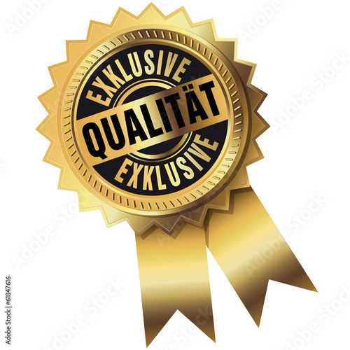Vector: Exklusive Qualität - Button Exklusive Qualität - Button