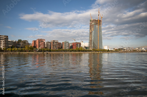 Photo: Neubau der EZB im Osten von Frankfurt Neubau der EZB im Osten von Frankfurt
