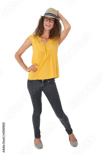 Photo: Portrait of a cheerful young woman Portrait of a cheerful young woman