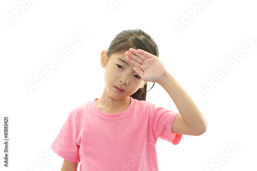 Photo: 疲れた女の子 疲れた女の子