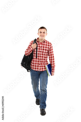 Photo: Happy male student smiling Happy male student smiling