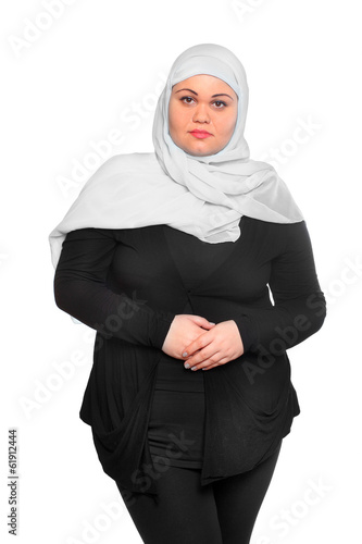 Photo: Portrait of a young muslim woman. Portrait of a young muslim woman.