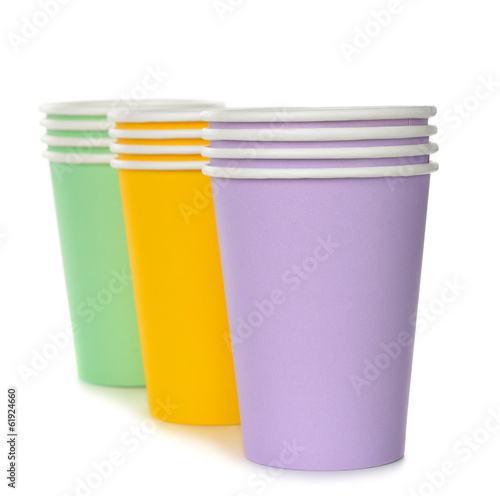 Photo: Colorful paper cups Colorful paper cups