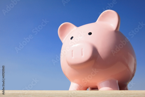 Photo: pink piggy bank pink piggy bank