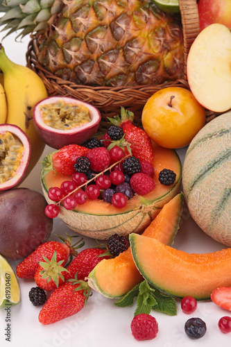 Photo: closeup on fruits closeup on fruits