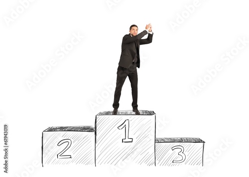 Photo: Winner businessman Winner businessman