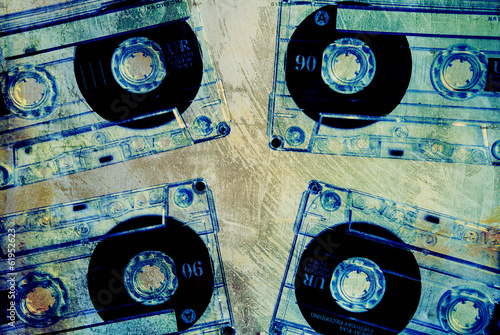 Photo: grungy blank tapes grungy blank tapes