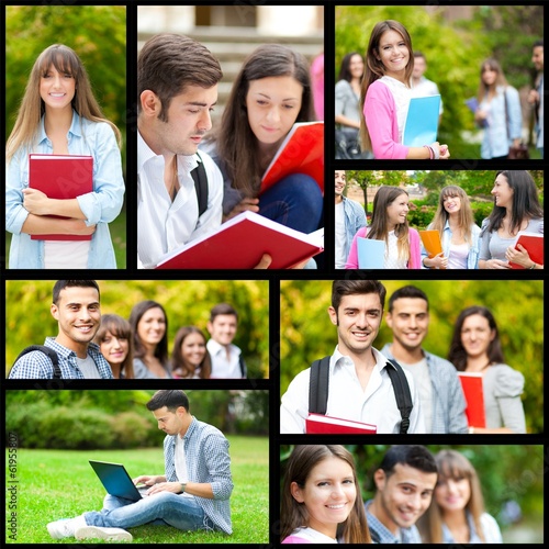 Photo: Smiling students composition Smiling students composition
