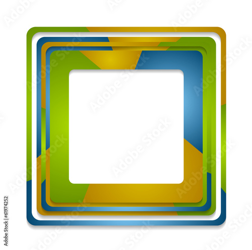 Vector: Abstract squares logo background Abstract squares logo background