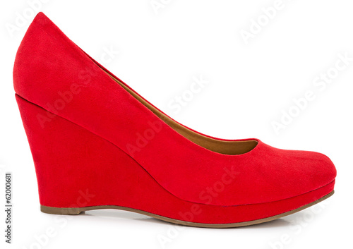 Photo: Red female shoe Red female shoe