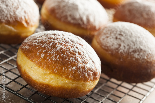 Photo: Homemade Raspberry Polish Paczki Donut Homemade Raspberry Polish Paczki Donut