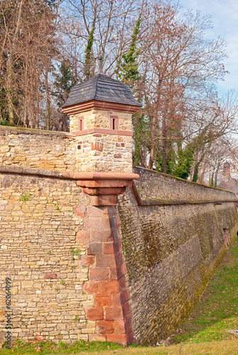 Photo: Barocker Erkerturm an der Nordbastion der Mainzer Zitadelle Barocker Erkerturm an der Nordbastion der Mainzer Zitadelle