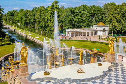 Photo: Grand Cascade in Peterhof, St Petersburg Grand Cascade in Peterhof, St Petersburg