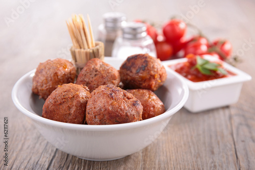 Photo: grilled meatballs grilled meatballs