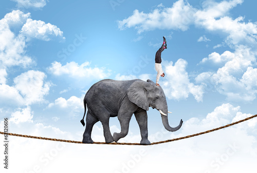 Photo: business acrobat business acrobat