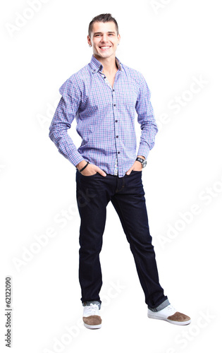Photo: Handsome casual man smiling Handsome casual man smiling