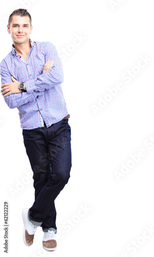 Photo: Handsome casual man smiling Handsome casual man smiling