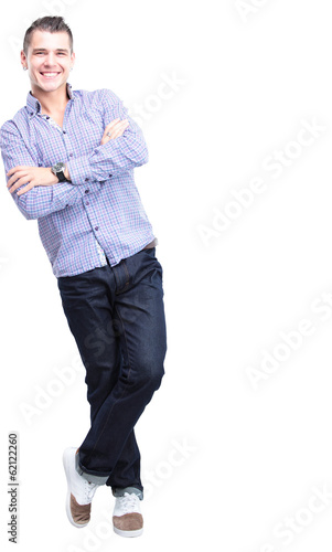 Photo: Handsome casual man smiling Handsome casual man smiling