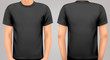 A male body with a black shirt on. Vector. A male body with a black shirt on. Vector.