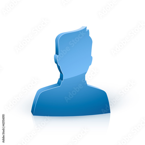 Vector: icône profil homme icône profil homme