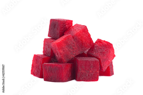 Photo: Beetroot cube slice Beetroot cube slice