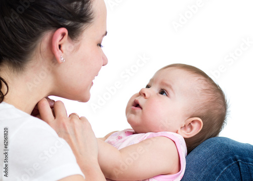 Photo: Happy mother having fun with her baby Happy mother having fun with her baby