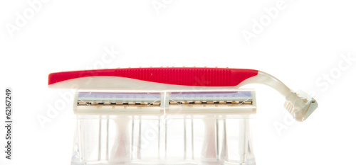 Photo: Disposable pink razor Disposable pink razor