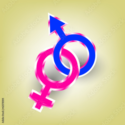 Illustration: Abstract vector background with male female symbol Abstract vector background with male female symbol
