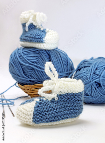 Photo: Studio shot of boys' booties as sneakers Studio shot of boys' booties as sneakers