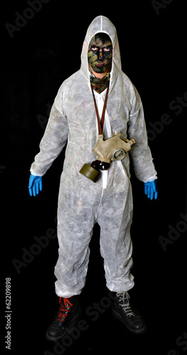 Photo: Man in gas mask Man in gas mask