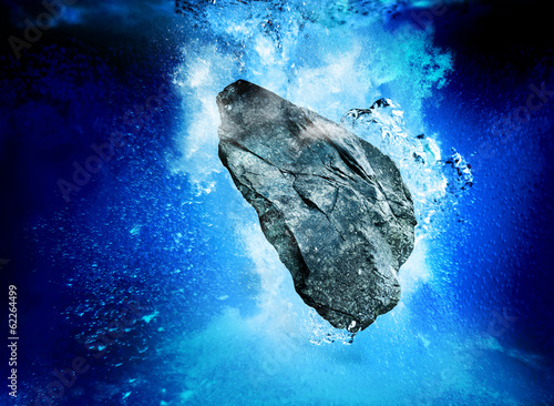 Photo: sinking rock sinking rock