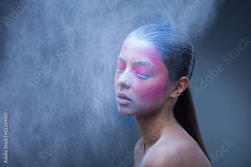 Photo: Creative face paint portrait Creative face paint portrait