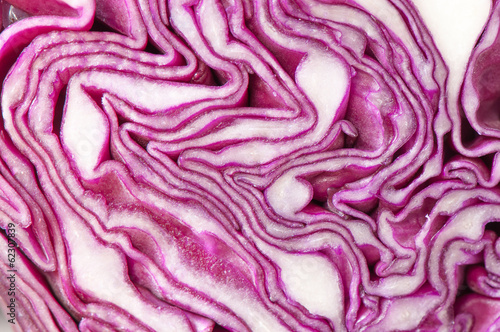 Photo: Cross Section purple cabbage Cross Section purple cabbage