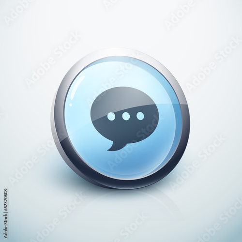 Vector: icône bouton internet conversation icône bouton internet conversation