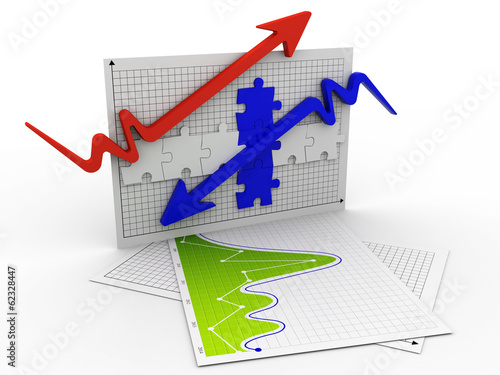 Illustration: inflation and deflation graph inflation and deflation graph