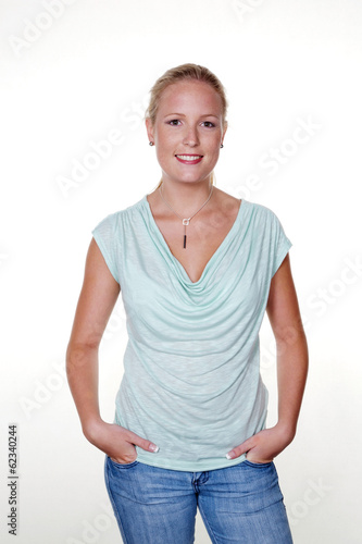 Photo: Junge, lächelnde Frau Junge, lächelnde Frau
