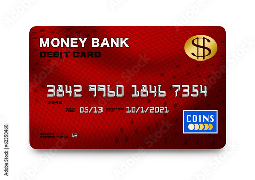 Illustration: Red Credit Card Red Credit Card