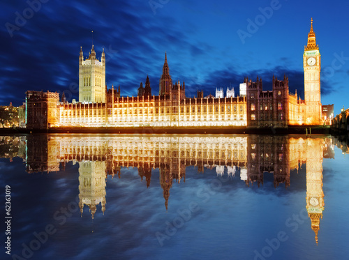 Photo: London - Big ben and houses of parliament, UK London - Big ben and houses of parliament, UK