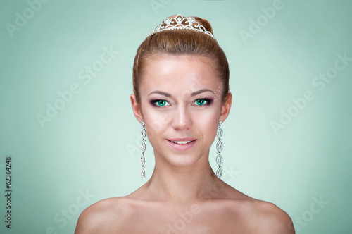 Photo: Beautiful woman with green eyes Beautiful woman with green eyes