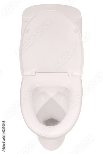 Photo: White toilet bowl (Clipping path) White toilet bowl (Clipping path)