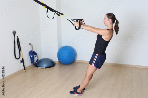 Photo: Schlingentraining frau Schlingentraining frau