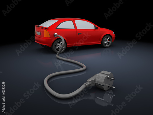 Illustration: charging car charging car