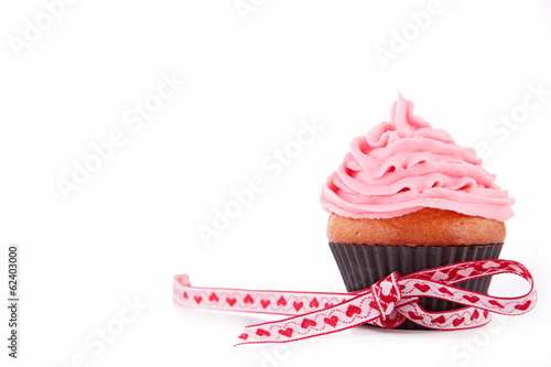 Photo: cupcake and ribbon cupcake and ribbon