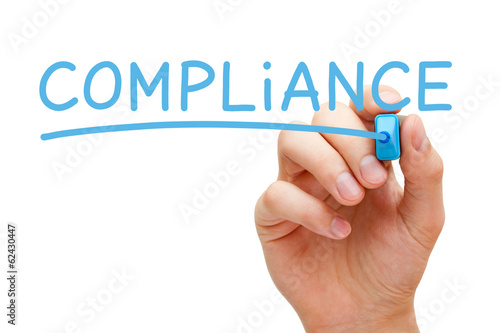 Photo: Compliance Blue Marker Compliance Blue Marker