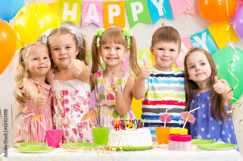 Photo: kids preschoolers celebrating birthday party kids preschoolers celebrating birthday party