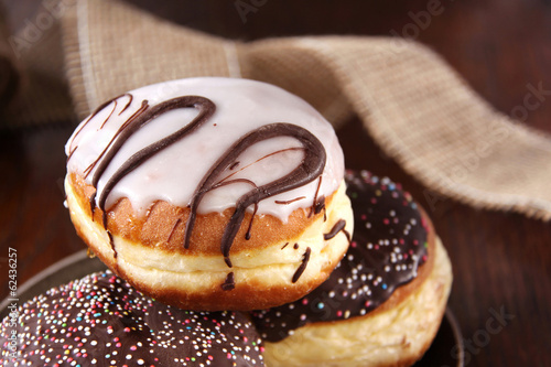 Photo: gefüllte schoko donuts gefüllte schoko donuts