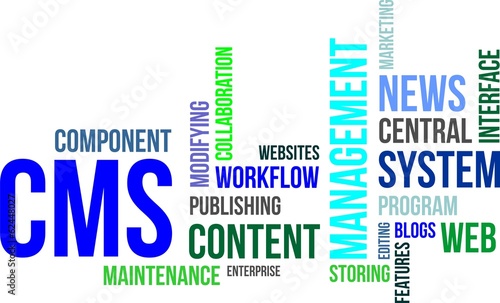 Vector: word cloud - cms word cloud - cms