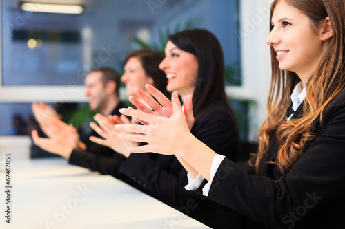Photo: Business people applauding Business people applauding