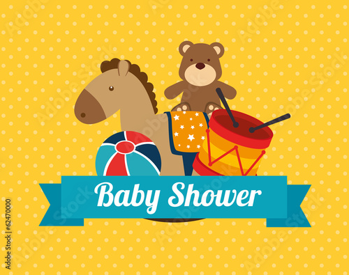 Vector: baby shower design baby shower design